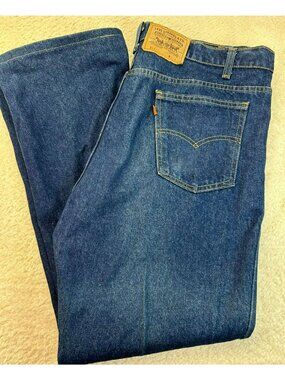 Vintage Levis Mens 517 Bootcut Jeans Blue 40X32 1989 Orange Tag Made in USA